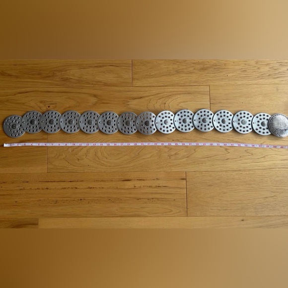 silver boho disc belt - Picture 2 of 3